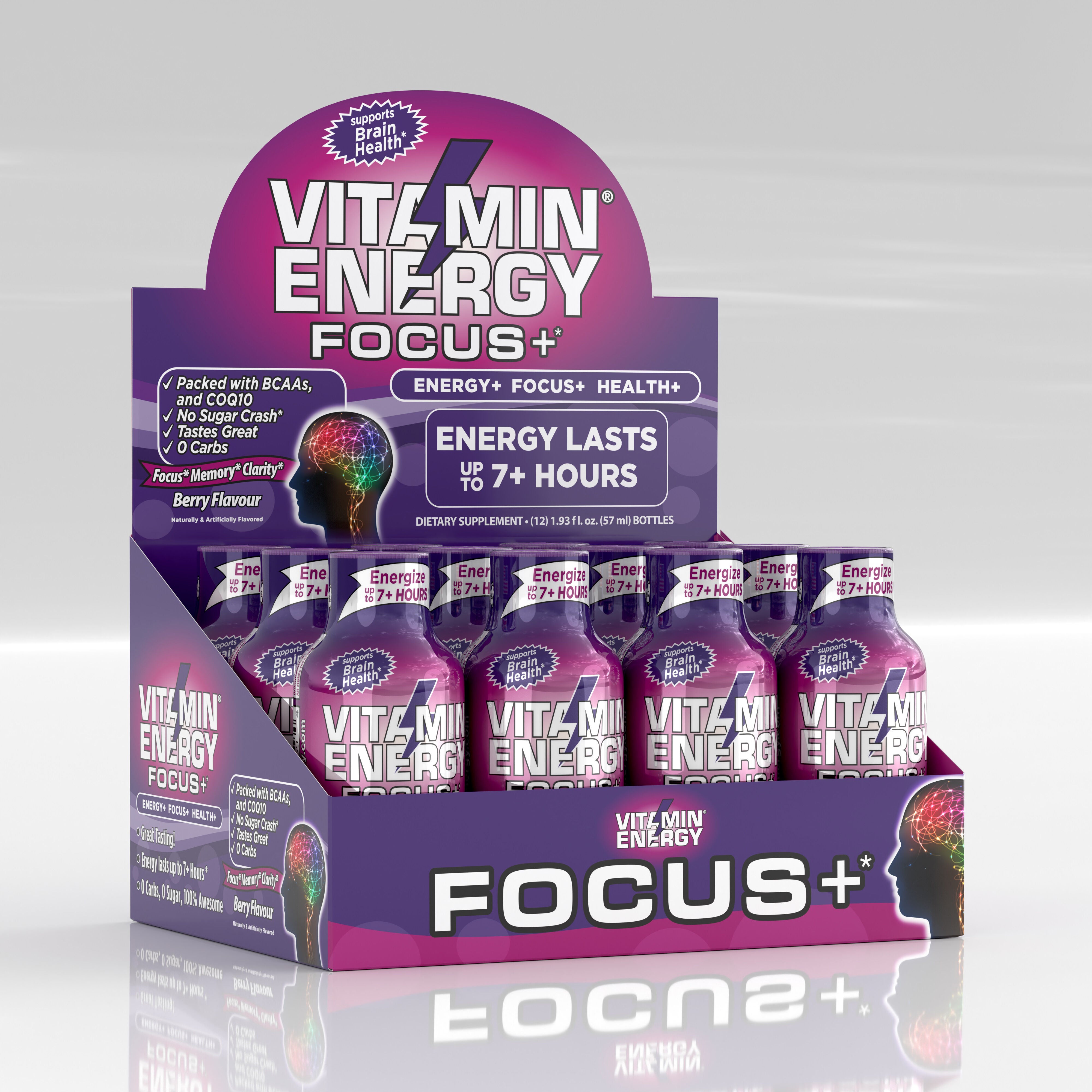 Focus+ - Berry - 1.93oz. (12 Pack) Berry | GNC
